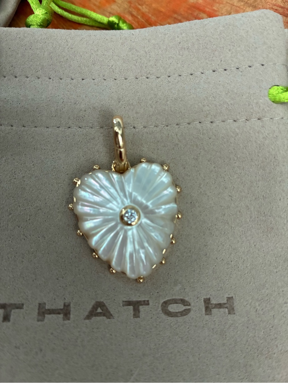 Malene Mother Of Pearl Heart Clip